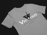 Motivational christian message t-shirt - Victory T-shirt - Premium bold t-shirt design grey