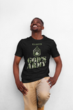 Christian message t-shirt - God’s Army T-shirt - Premium t-shirt design black model