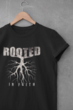 Rooted in Faith Inspirational Christian T-shirt