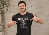 Rooted in Faith Inspirational Christian T-shirt